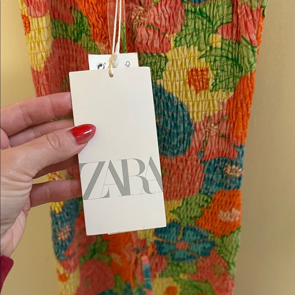 Zara Multicolor Floral Knit Dress - Picture 2 of 3